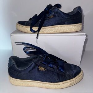 Puma basket size 4 Kids Dark Blue Sneakers